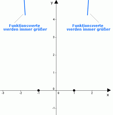 Kurvendiskussion einer ganzrationalen Funktion 4 Grades_bild_Grenzwerte
